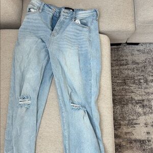 Light Blue Distressed Women Jeans